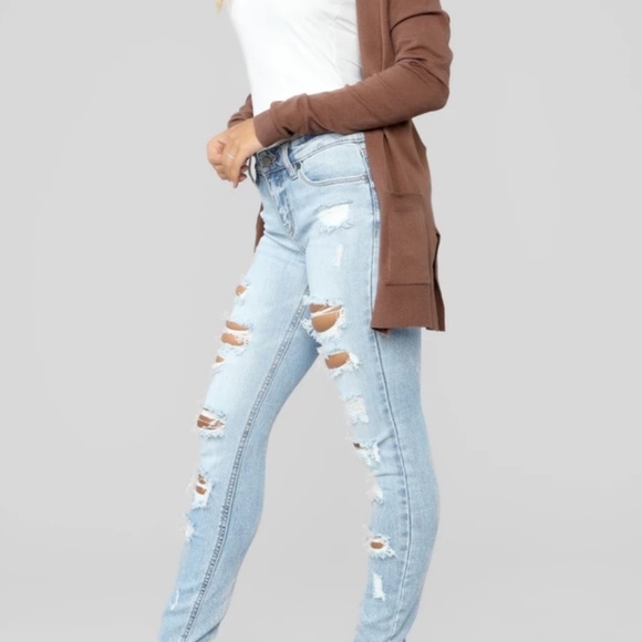 H&M Denim - denim H&M women's distressed jeans size 32